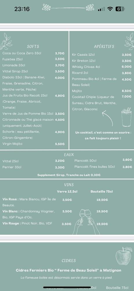 Chipie La Galette - Menu Image 1